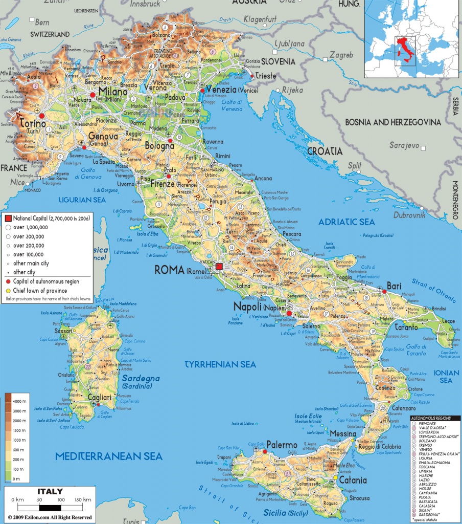 Maps Of Italy | Detailed Map Of Italy In English | Tourist Map Of - Printable Map Of Italy With Cities And Towns