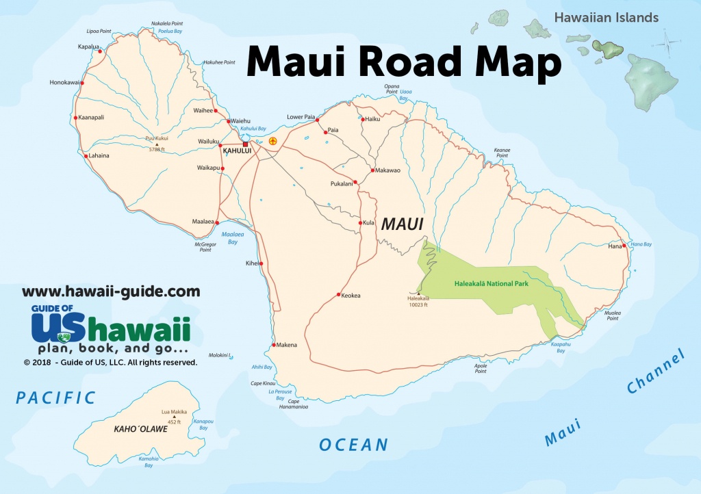 Maps Of Maui Hawaii - Printable Map Of Maui