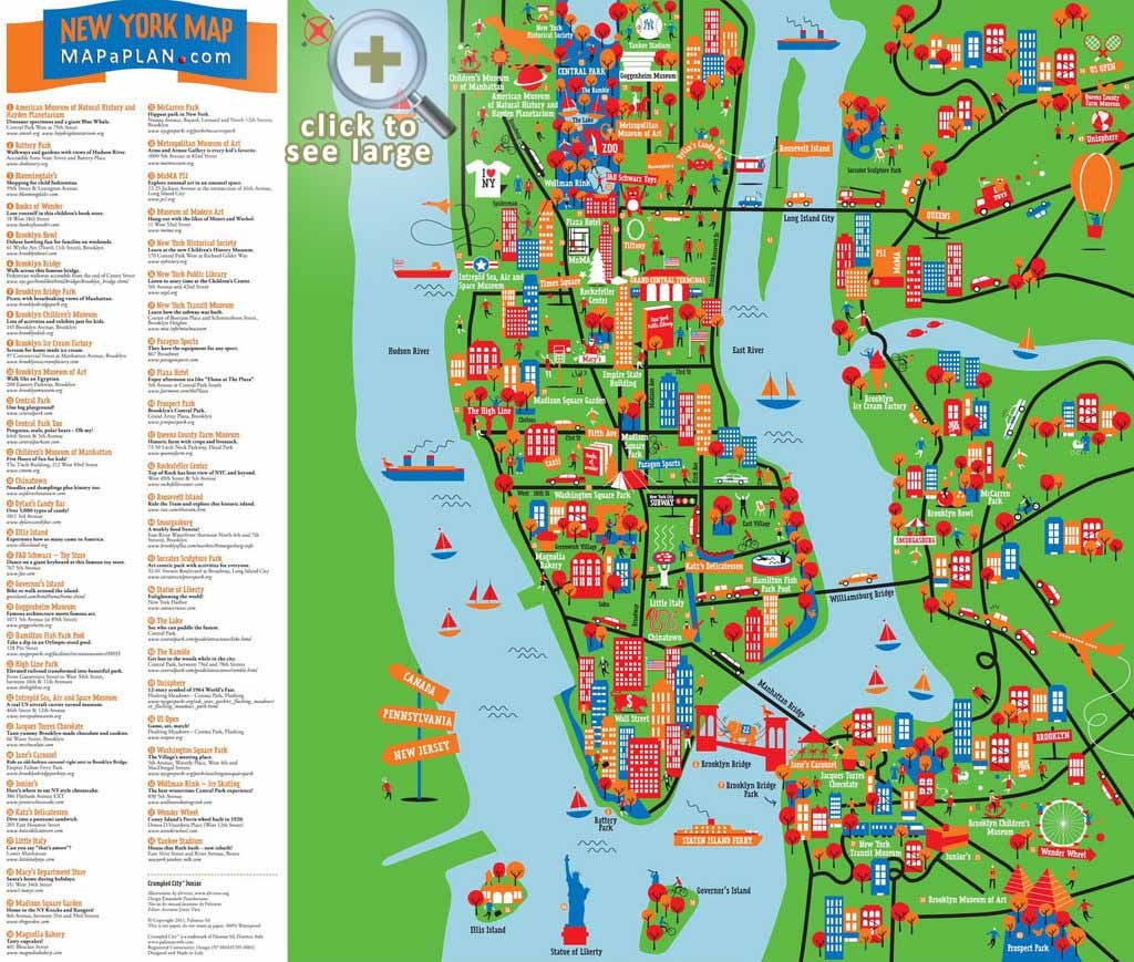 Maps Of New York Top Tourist Attractions - Free, Printable - New York Tourist Map Printable