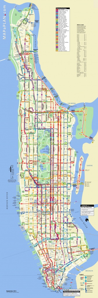 Maps Of New York Top Tourist Attractions - Free, Printable - Printable Manhattan Bus Map