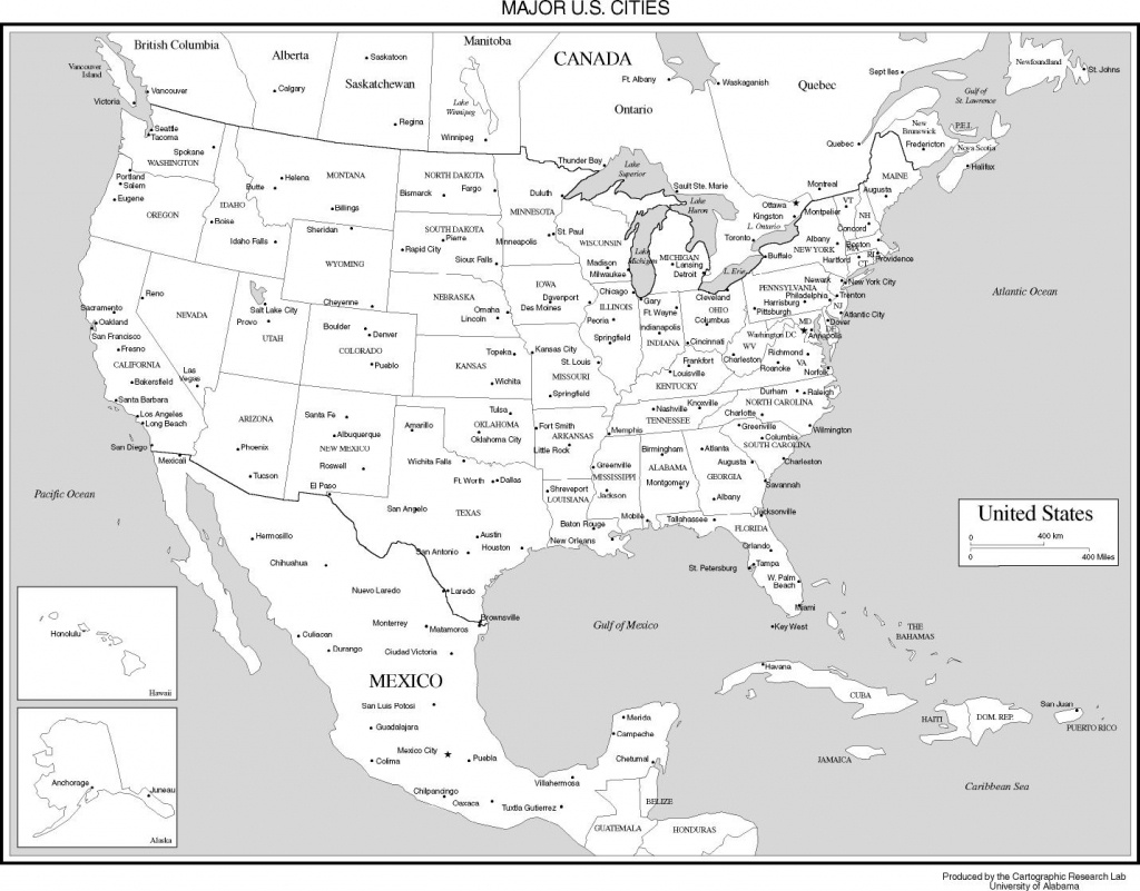 Maps Of The United States - Printable United States Map With Scale