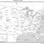 Maps Of The United States   Us Map With Cities And States Printable