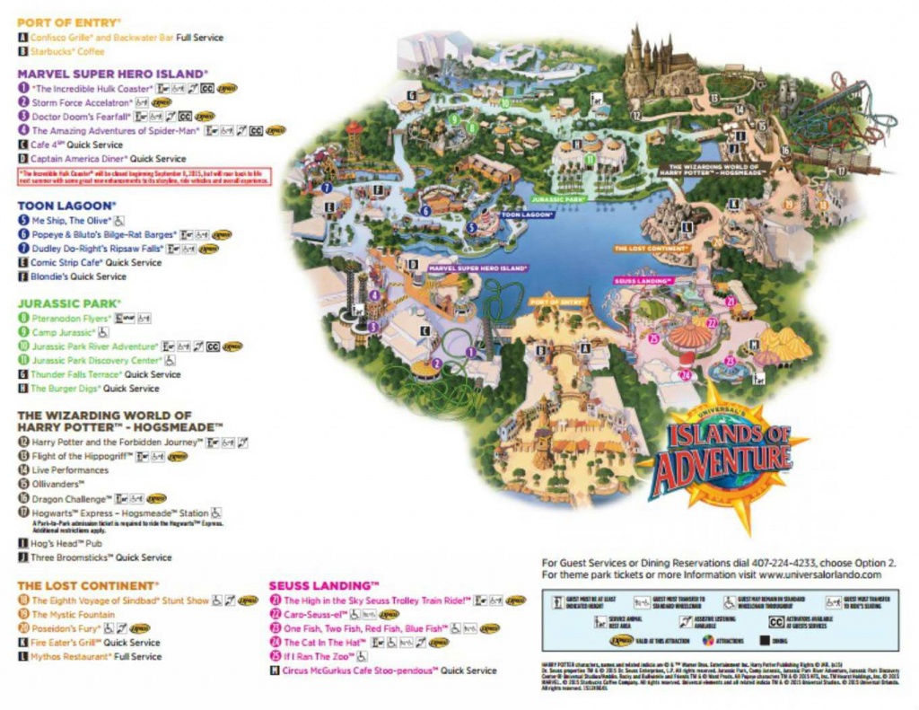 Maps Of Universal Orlando Resort&amp;#039;s Parks And Hotels - Universal Studios Florida Citywalk Map