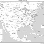 Maps Of Usa Black And White | Sitedesignco   Usa Map Black And White Printable