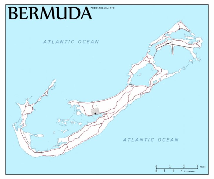 Printable Map Of Bermuda