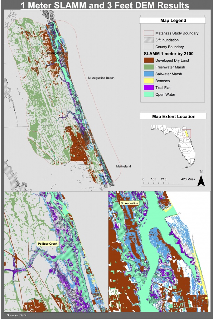 Maps | Planning For Sea Level Rise In The Matanzas Basin - Florida Elevation Map By Address