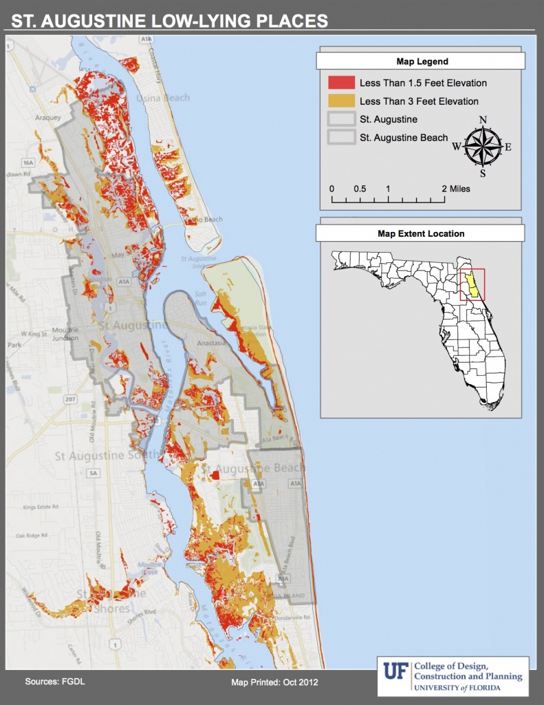 Maps | Planning For Sea Level Rise In The Matanzas Basin - Map Of Palm Coast Florida Area