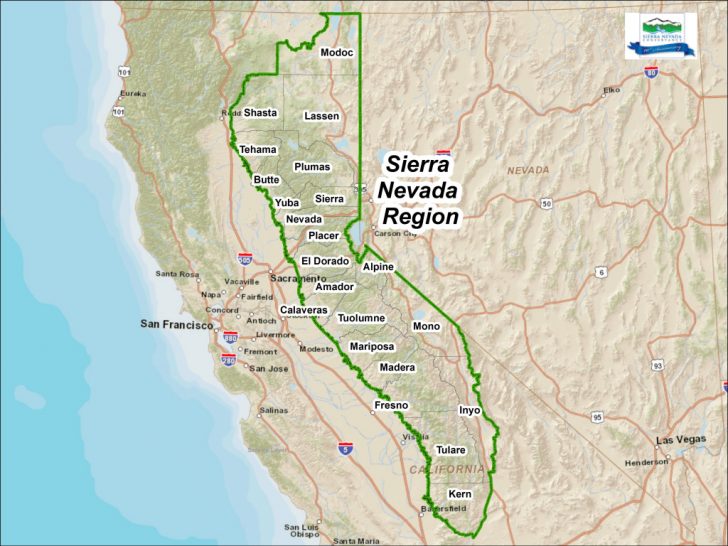 Sierra California Map