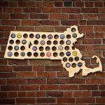 Massachusetts Beer Cap Map   Florida Beer Cap Map