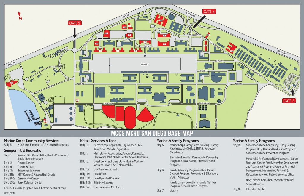 Mcrd Base Map – Marine Corps Community Services, Mcrd San Diego - Dod Lodging California Map