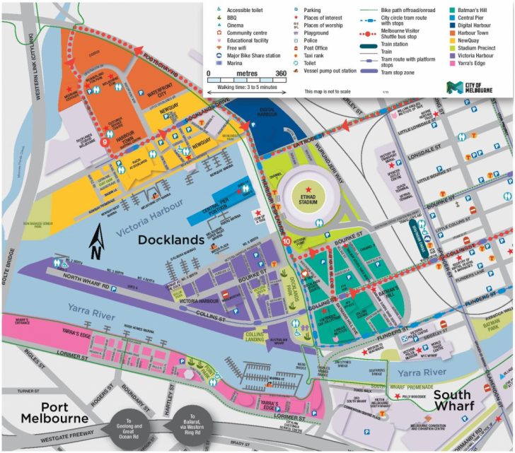 Melbourne Tourist Map Printable