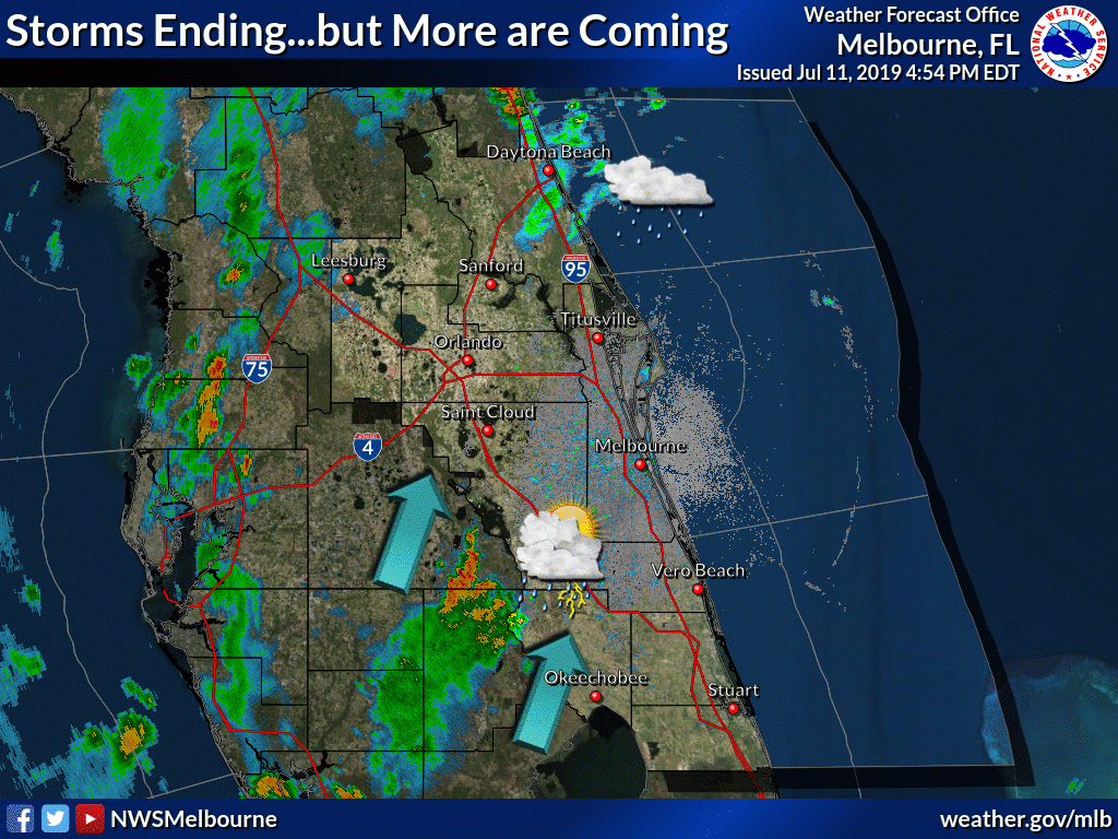 Melbourne, Fl - Florida State Weather Map