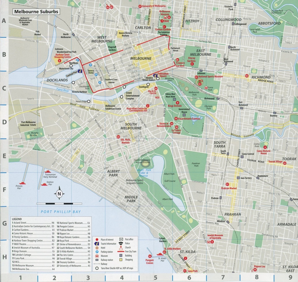 Melbourne Suburbs City Printable Map – I See American People (And - Printable Map Of Melbourne
