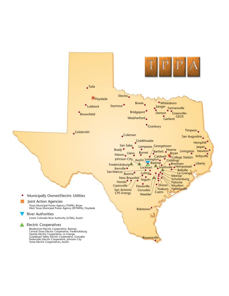 Member Systems - Texas Electric Cooperatives Map