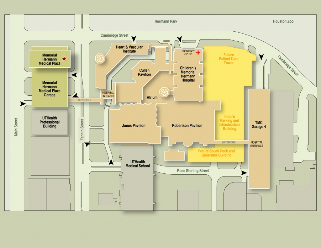 Memorial Hermann–Texas Medical Center Expansion Maps &amp;amp; Routes - Texas Children&amp;#039;s Hospital Map
