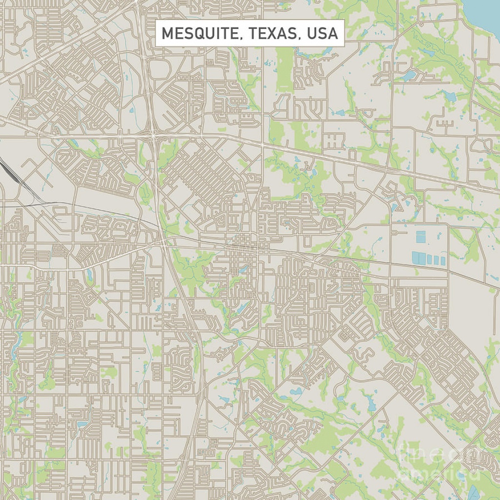 Mesquite Texas Us City Street Mapfrank Ramspott - Mesquite Texas Map
