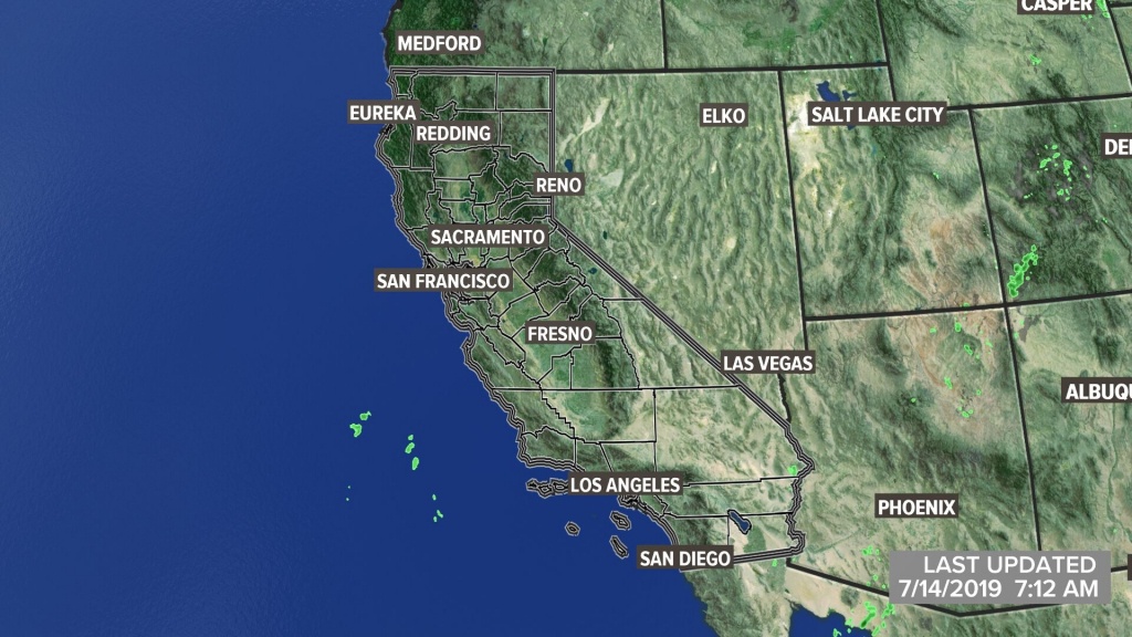 Metro Interactive Radar | Sacramento, Ca | Abc10 - Satellite Weather Map California