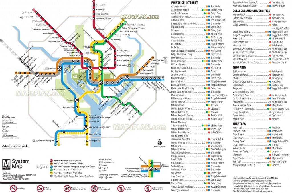 Metrorail Metro Lines Transit Subway Underground Tube Diagram - Washington Dc Subway Map Printable