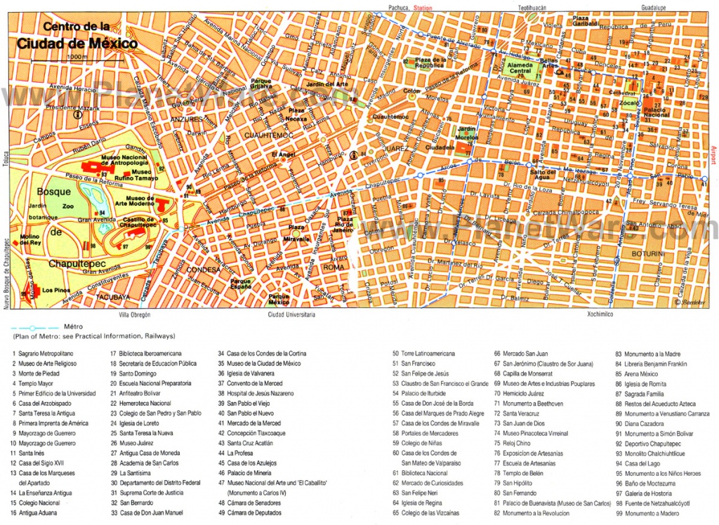 Mexico Map - Detailed City And Metro Maps Of Mexico For Download - Printable Map Of Mexico City