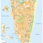 Miami Beach Detailed Vector Street Map With Names, Florida, Royalty   Map Of Miami Beach Florida