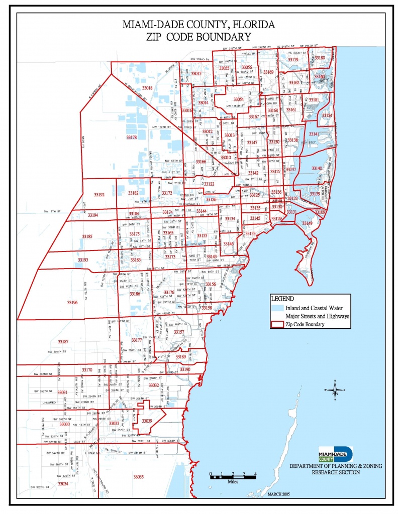 Miami-Dade Zip Code Map | Miami Real Estate Maps And Graphics In - Zip Code Map Of Palm Beach County Florida