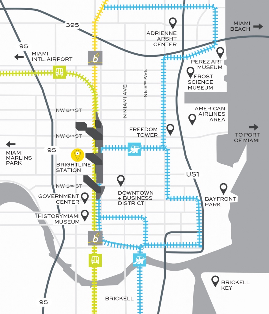 Miami Train Station | Brightline Transit - Brightline Florida Map