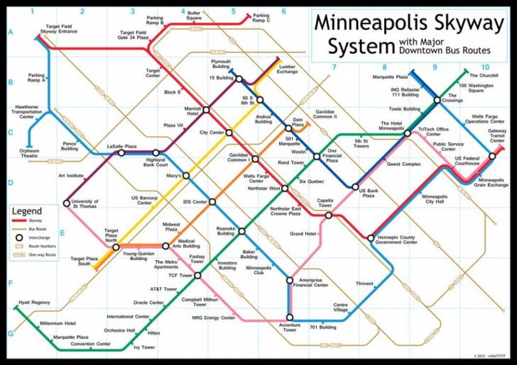 Minneapolis Skyway Map Printable