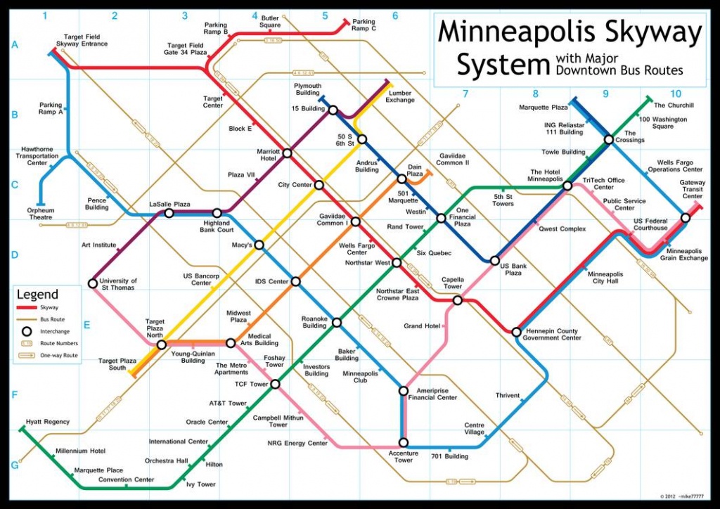 Minneapolis Skyway Systemmike77777 On Deviantart - Minneapolis Skyway Map Printable