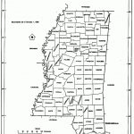 Mississippi Free Map   Printable Map Of Mississippi