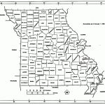 Missouri State Map With Counties Outline And Location Of Each County   Printable State Maps With Counties