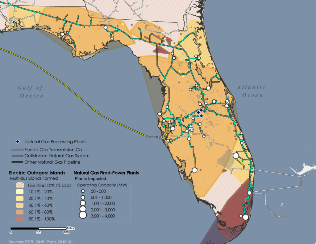 Modeling Electric Power And Natural Gas Systems Interdependencies - Florida Natural Gas Map