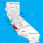 Monterey County (California, United States Of America) Vector   Where Is Monterey California On The Map