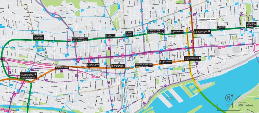 Montreal Downtown Map | Compressportnederland - Printable Street Map Of Montreal