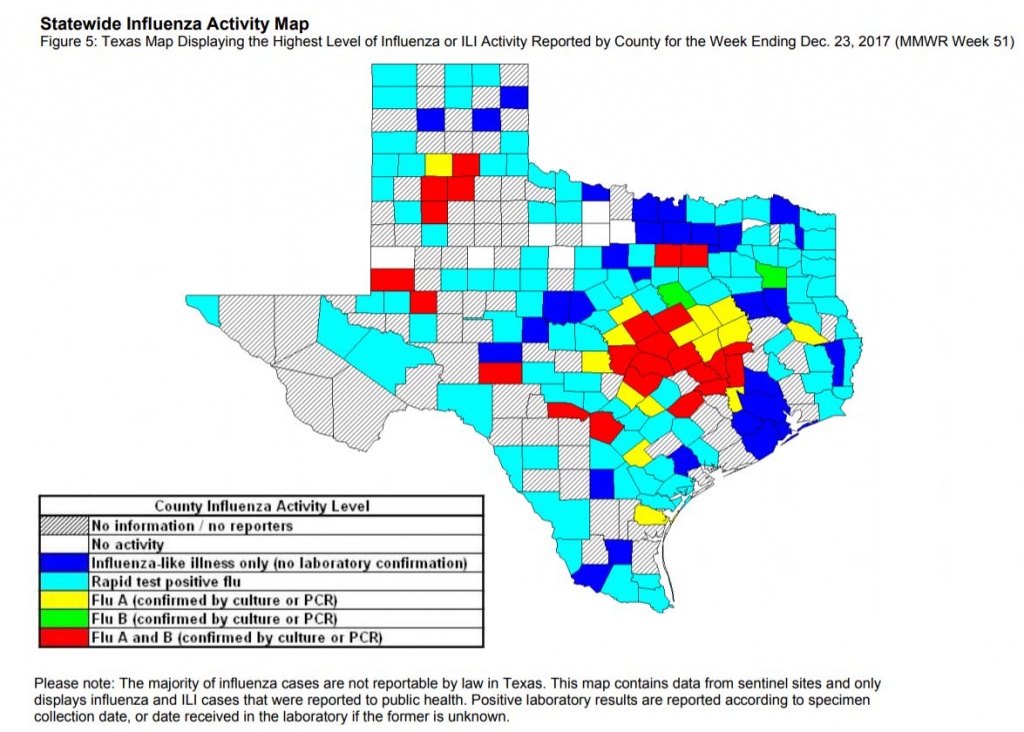 More Than 4,000 People Have Had The Flu In Texas So Far - Texas Flu Map 2017