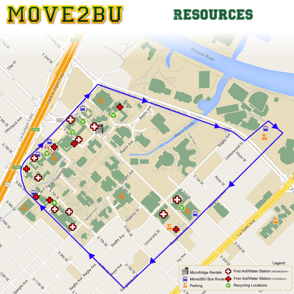 Move-In | Campus Living &amp;amp; Learning | Baylor University - Texas Tech Housing Map