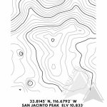 Mt. San Jacinto Topographic Map Printable Digital Download | Etsy   Topographic Map Printable