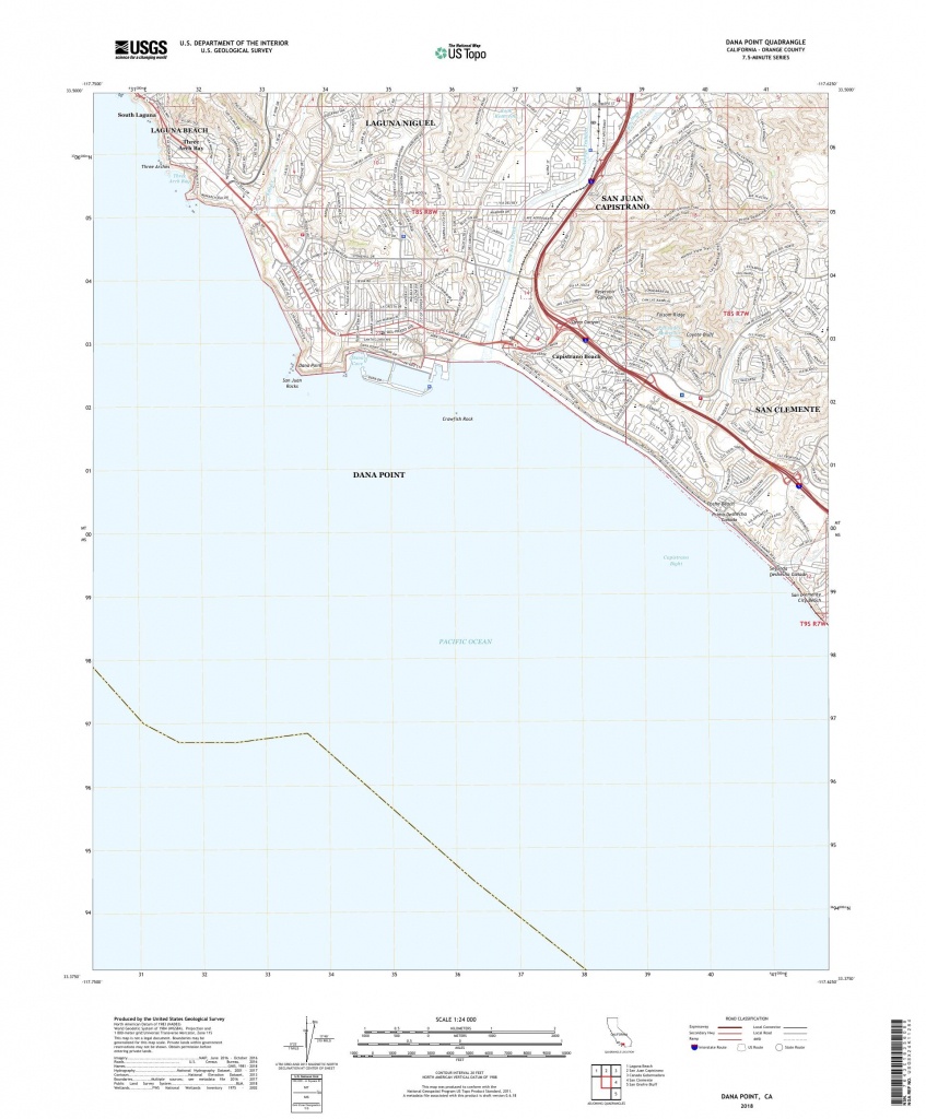 Mytopo Dana Point, California Usgs Quad Topo Map - Dana Point California Map
