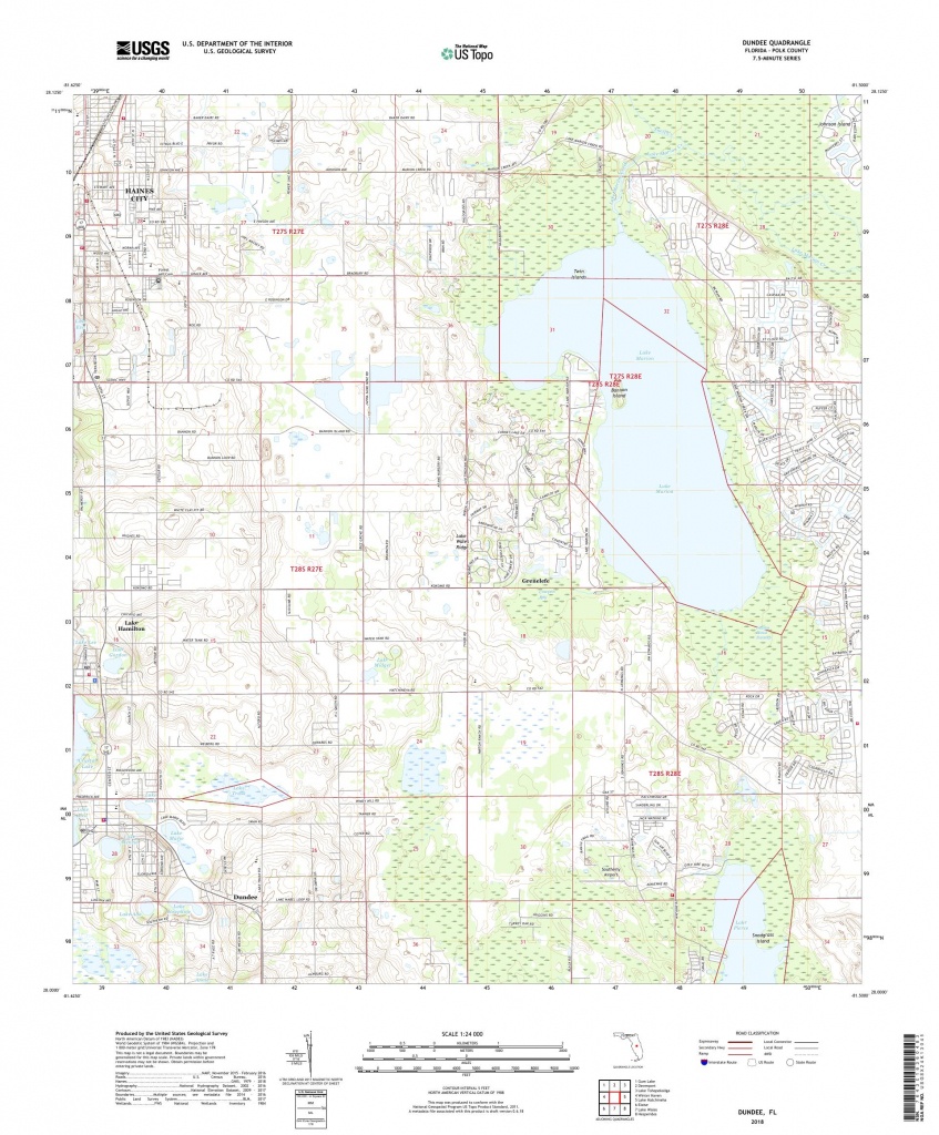 Mytopo Dundee, Florida Usgs Quad Topo Map - Dundee Florida Map