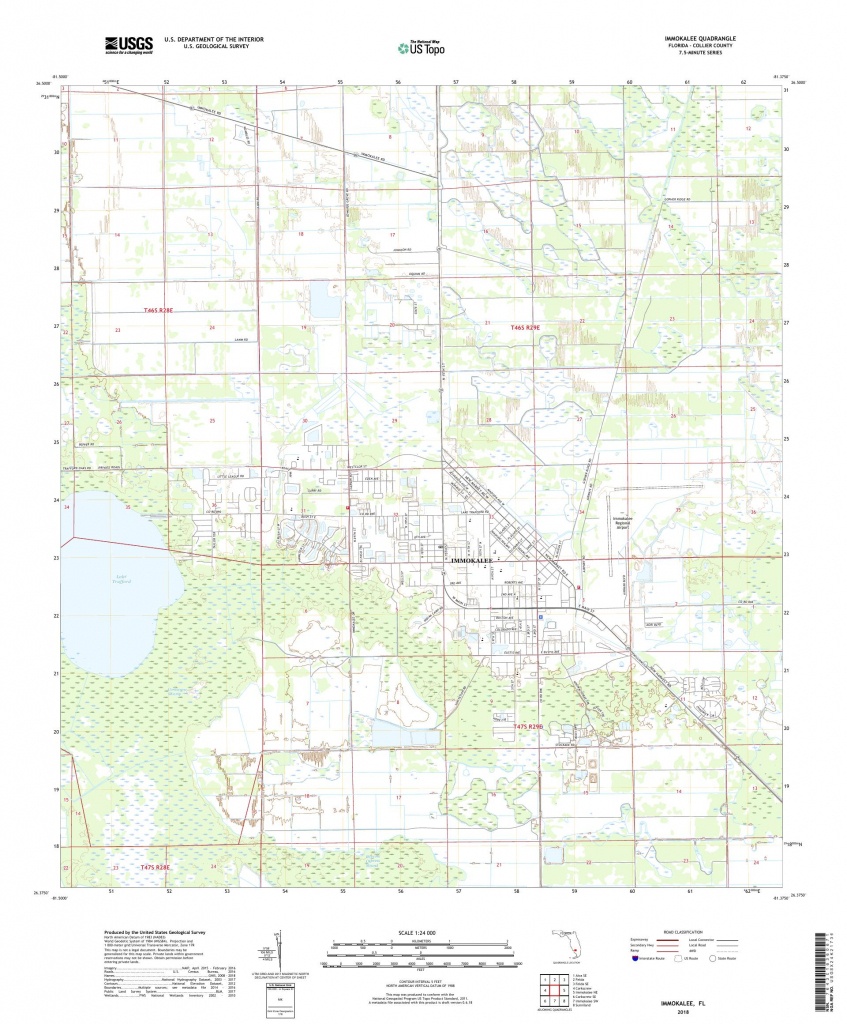 Mytopo Immokalee, Florida Usgs Quad Topo Map - Immokalee Florida Map