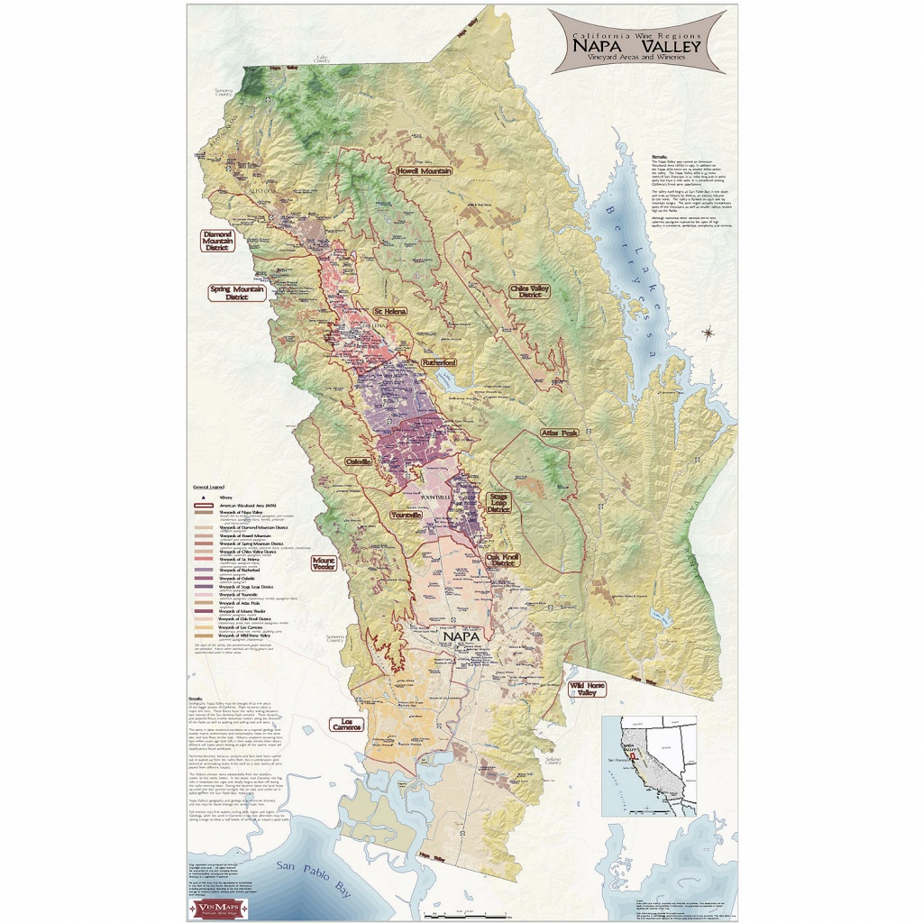 Napa Valley Wine Map - Wine Enthusiast - Map Of Northern California Wine Regions