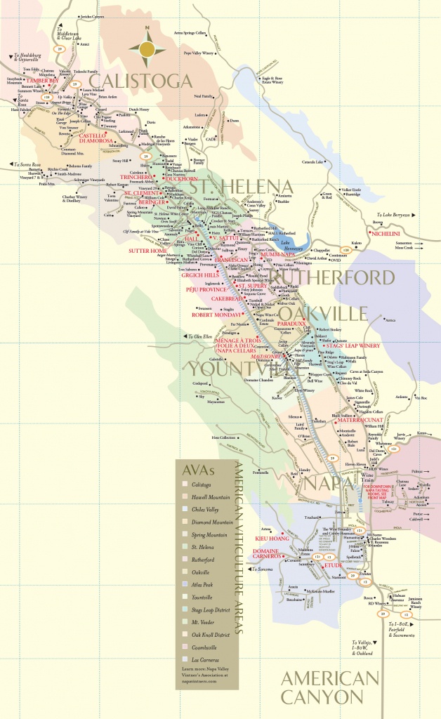 Napa Valley Wineries | Wine Tastings, Tours &amp;amp; Winery Map - Napa California Map