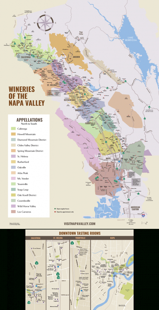 Napa Valley Winery Map | Plan Your Visit To Our Wineries - Napa Valley California Map