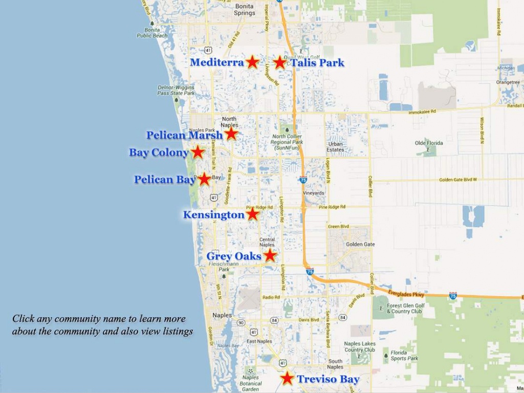Naples-Golf-Communities-Map - Golf Courses In Naples Florida Map
