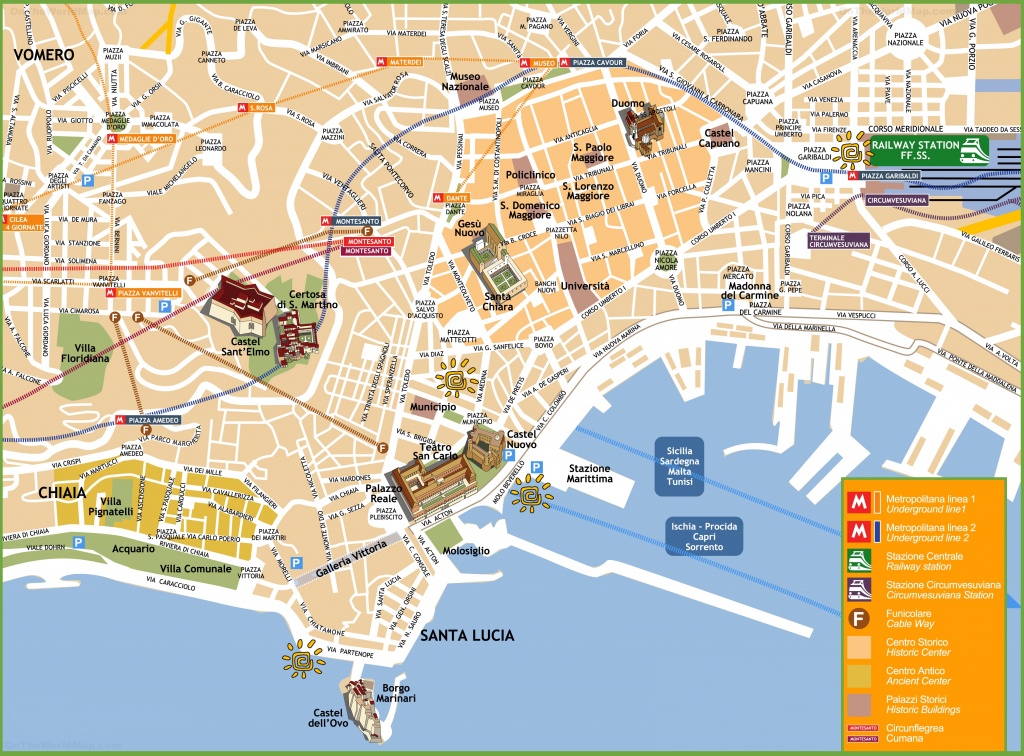 Naples Maps | Italy | Maps Of Naples (Napoli) - Printable Street Map Of Naples Florida