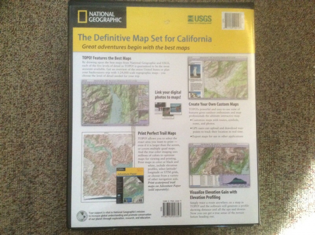 National Geographic California 2700 Seamless Usgs Topographic Maps - National Geographic Topo Maps California