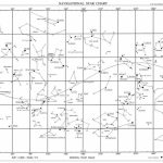 Navigational Star Chart   Printable Star Map
