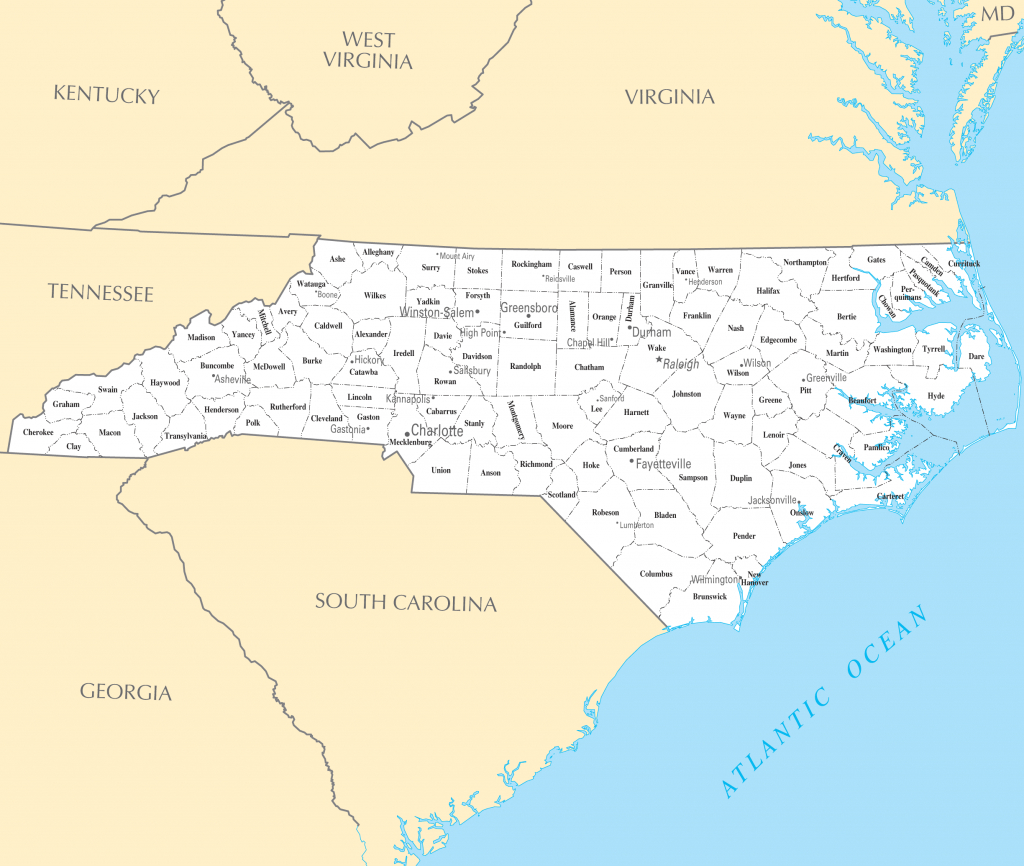 Nc Map Of Towns And Travel Information | Download Free Nc Map Of Towns - Printable Map Of North Carolina Cities