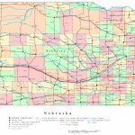 Nebraska Printable Map   Printable Road Map Of Nebraska