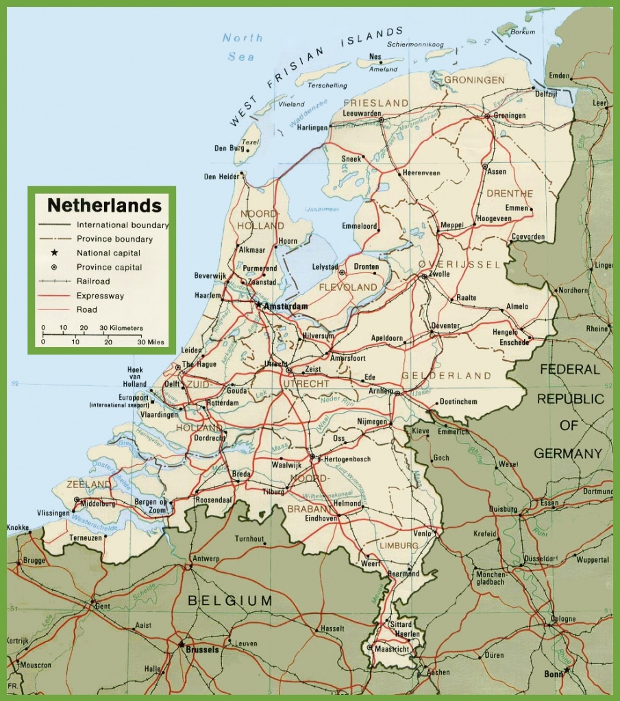 Netherlands Maps | Maps Of Netherlands - Printable Map Of Holland