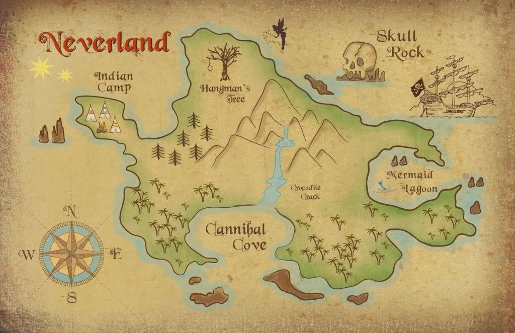 Neverland Map Printable | Freebie! Neverland Map Download | Kids - Printable Neverland Map